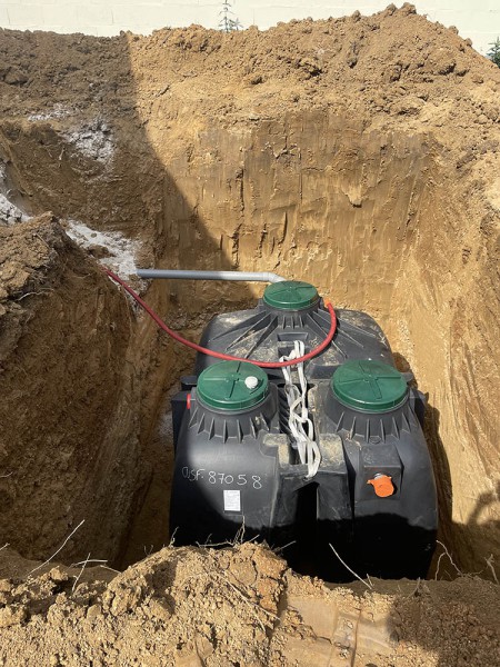 pose micro station 6EH, conforme au SPANC