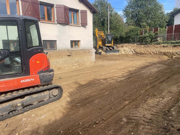 Aménagement extérieur avec évacuation 200 M3 Sérézin du Rhone