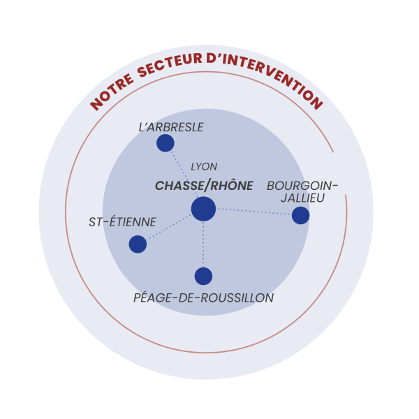 entreprise de TP intervient dans la Loire, le Rhône et l'Isère